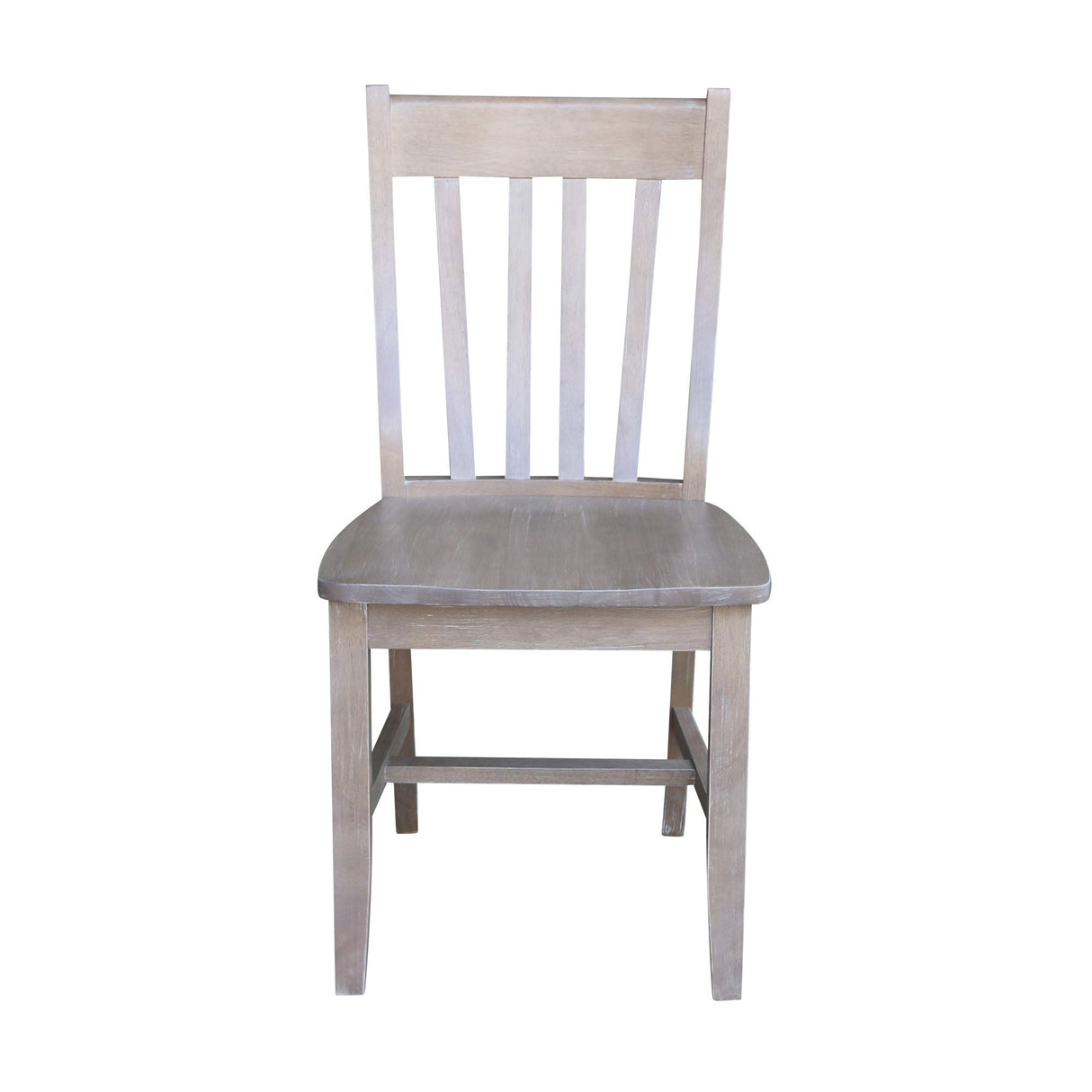 International Concepts Set of Two Cafe Dining Chairs, Washed Gray Taupe IC International Concepts