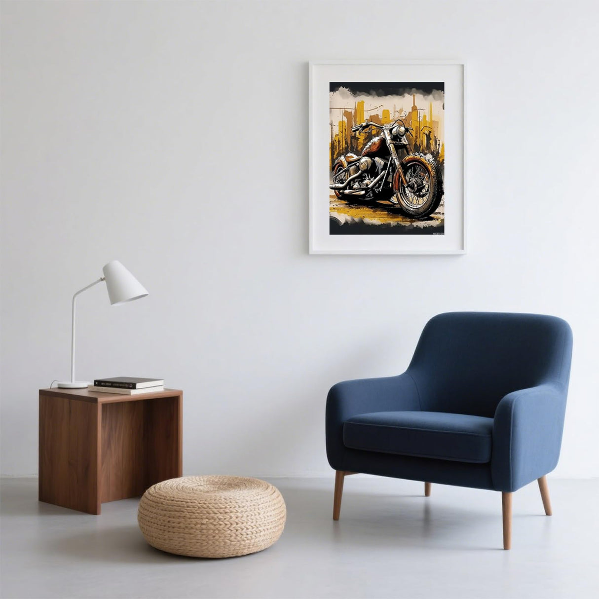 MOER SKY Urban Retro Motorcycle Diamond Painting Kits for Adults, Car 5D DIY Diamond Art Kits Full Drill Diamond for Gift Wall Decor Gem Arts 12x16Inch MOER SKY