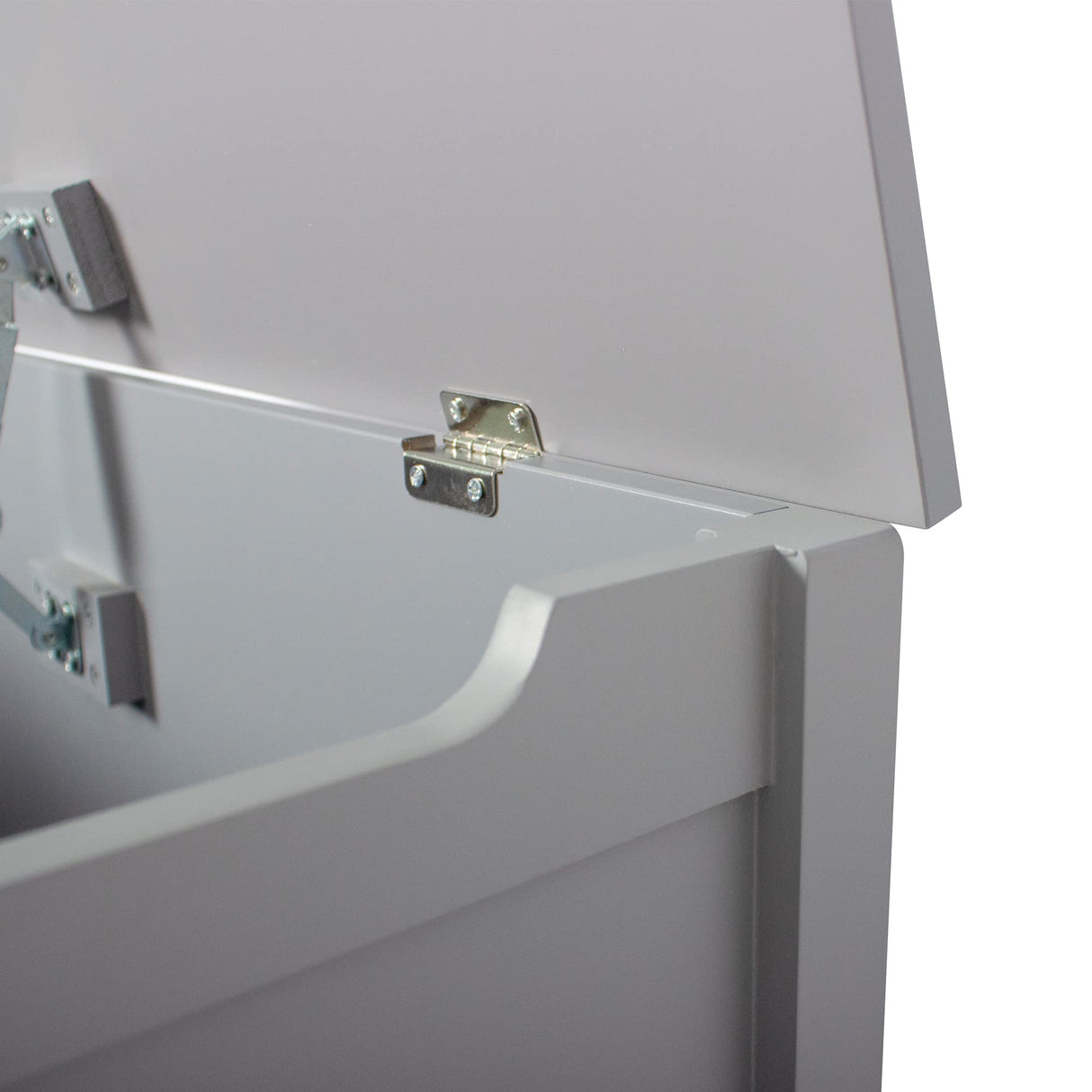 Mancofy Wooden Toy Chest, Kids Toy Box,Furniture for Playroom, Bench with Safety Hinged Lid, Wooden Toy Box Storage Organizer, Children's Furniture Toy Chest (Gray) Mancofy