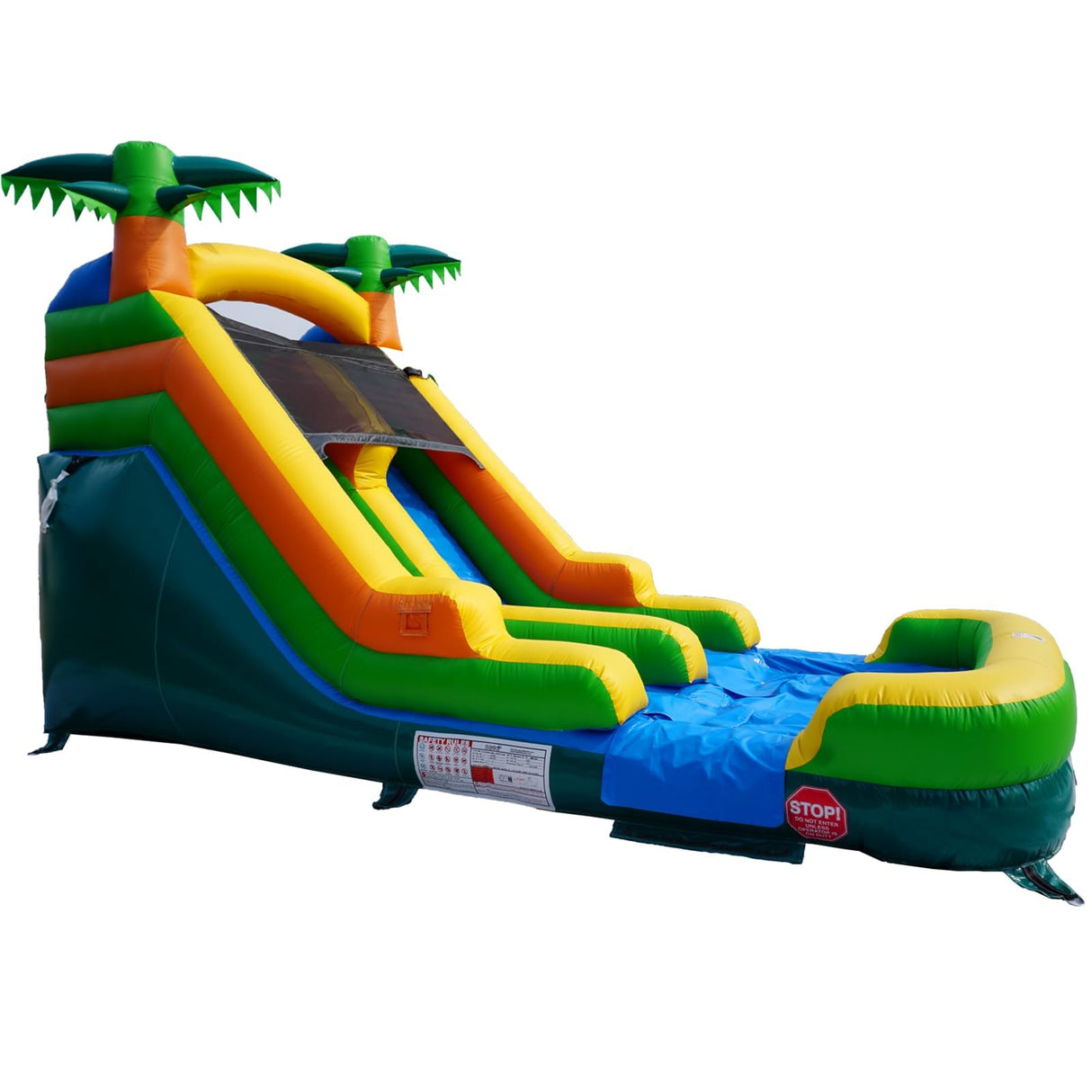 Hapcap Inflatable Commercial Water Slide Bounce House with Air Blower for Kids or Adults,Semi Commercial,Park Use,High Slide with Shallow Pool,Backyard Water Play Slide,Outdoor Large 20' x 9.4'x 13’ Hapcap