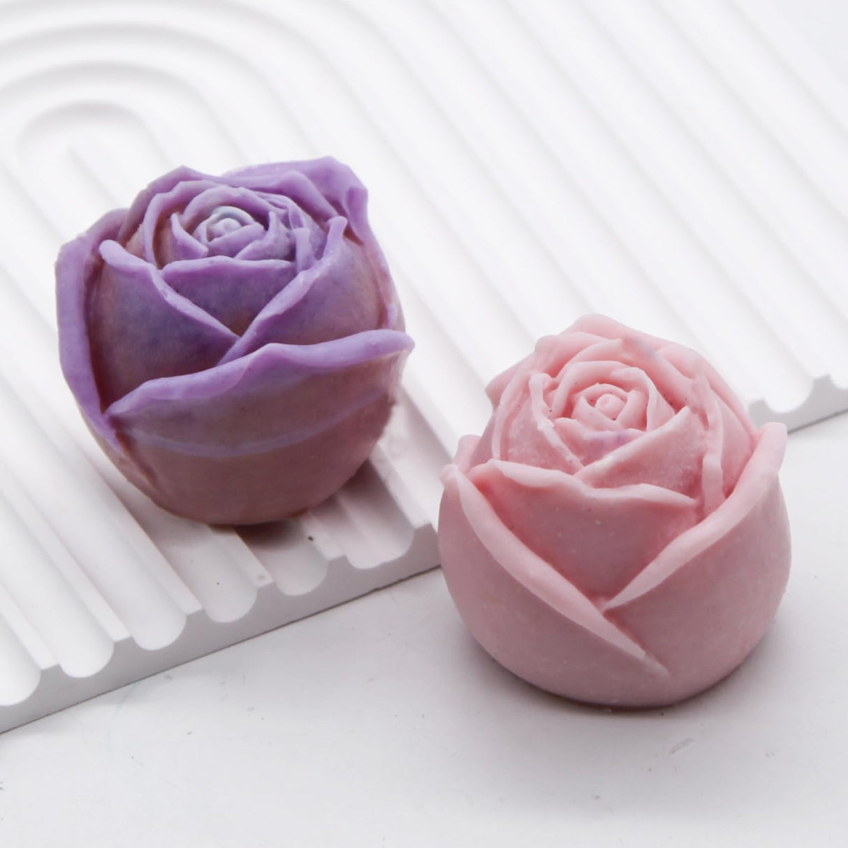 EuTengHao Silicone Candle Molds Set for Candle Making with Candle Wicks, 3D Silicone Mold for Soy Wax, Soap, Cake, Dessert DIY Scented Candle Craft Making EuTengHao