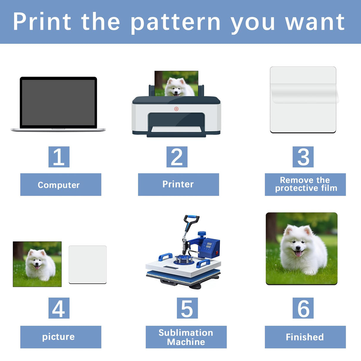 36 Pcs Sublimation Square Coaster Blanks Bulk with Cork Back MDF Sublimation Coasters Blanks Cork Back Heat Transfer Wood Hardboard Cork Coasters Sublimation Product Blank Coaster 3.86x3.86 Inch LaiHiulaan