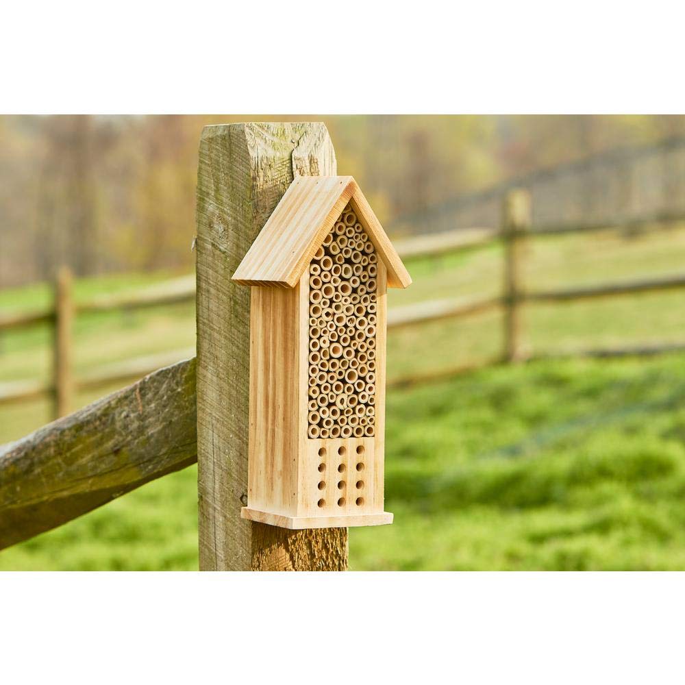 bambeco 12 in. Mason Tower Bee House bambeco