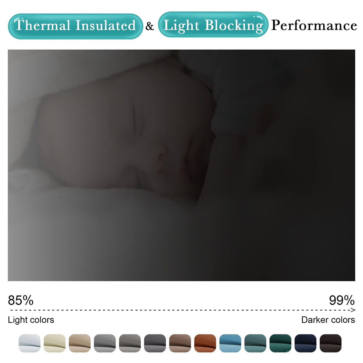 NICETOWN 2 Panels Weighted Blackout Curtains Patio Waterproof Outdoor Curtains, Thermal Insulated Top & Bottom Grommet & Back Tab Wind-Break Drapes Privacy for Pergola, W52 by L84, Tan-Khaki NICETOWN