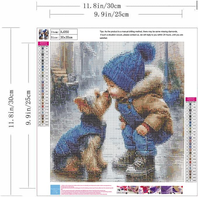 ZQEATRY 5D Diamond Painting Kits for Adults-Animal Dog Diamond Art Kits,DIY Full Round Drill Gem Art Crafts for Adults,Home Wall Decor 11.8x11.8inch ZQEATRY