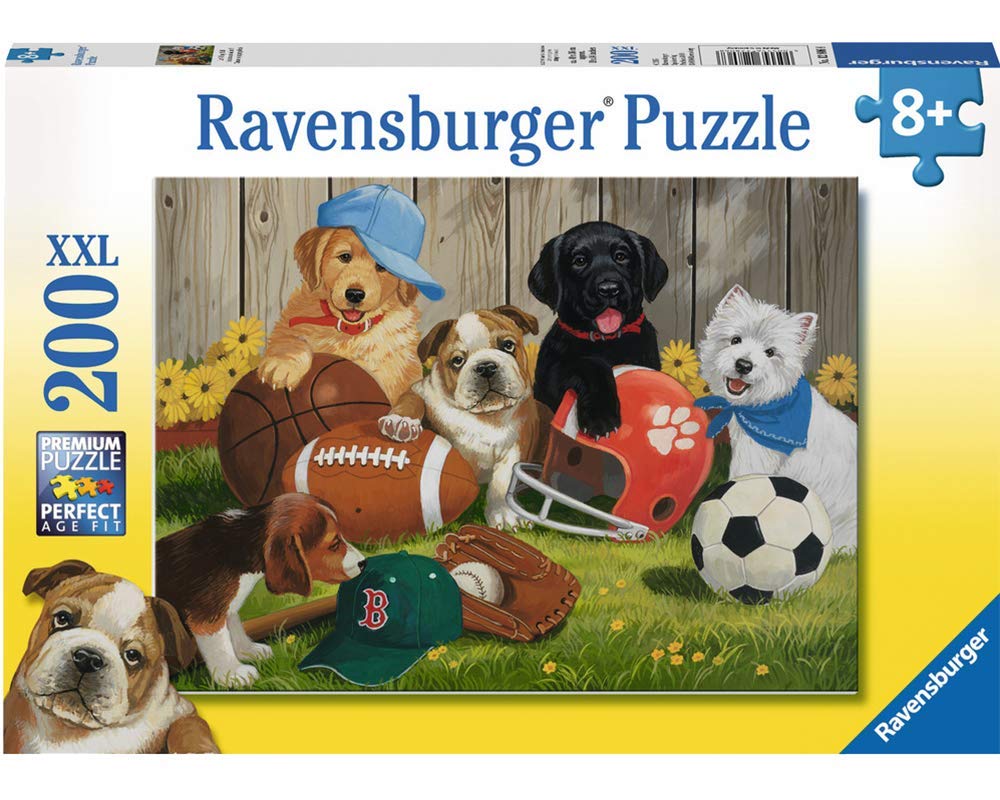 Ravensburger Let's Play Ball! 200-Piece Jigsaw Puzzle - Perfect for Kids | Unique Puzzle Pieces | Anti-Glare Surface | Crafted from FSC-Certified Materials Ravensburger