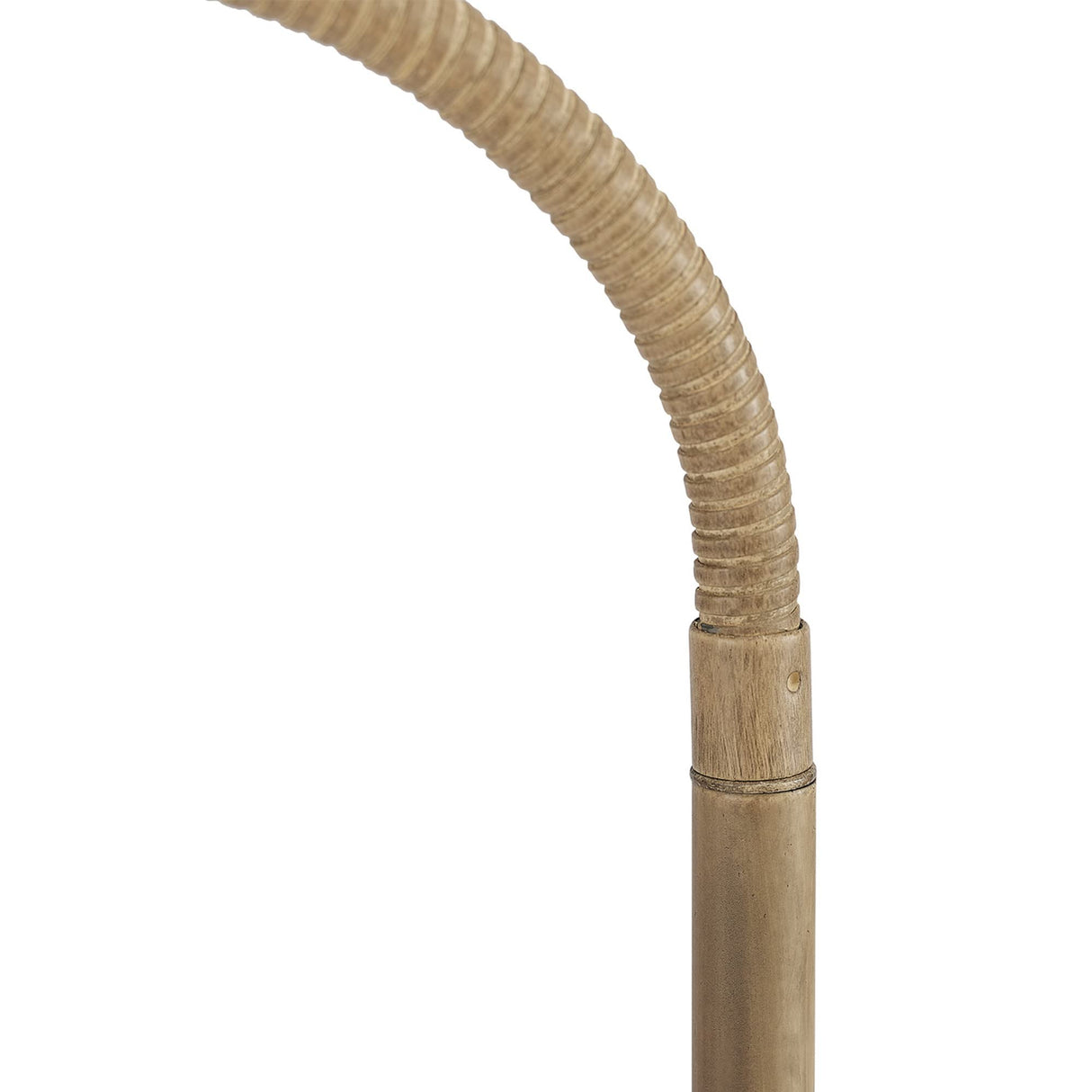 Globe Electric 65907 68" Floor Lamp, Light Faux Wood, White Pattern Shade, On/Off Rotary Switch on Socket Globe Electric