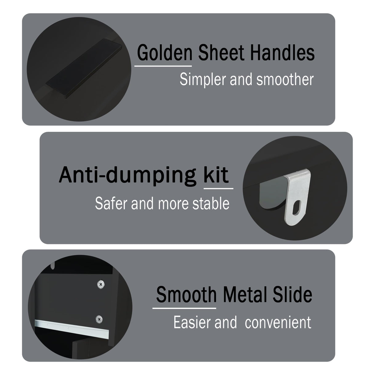 TaoHFE Black 4 Drawer Dresser for Bedroom,Wood Lingerie Chest of Drawers for Bedroom,Modern 36inch Tall Black Dresser for Bedroom Living Room, Entryway, Cloakroom(Black, 4 Drawer) TaoHFE