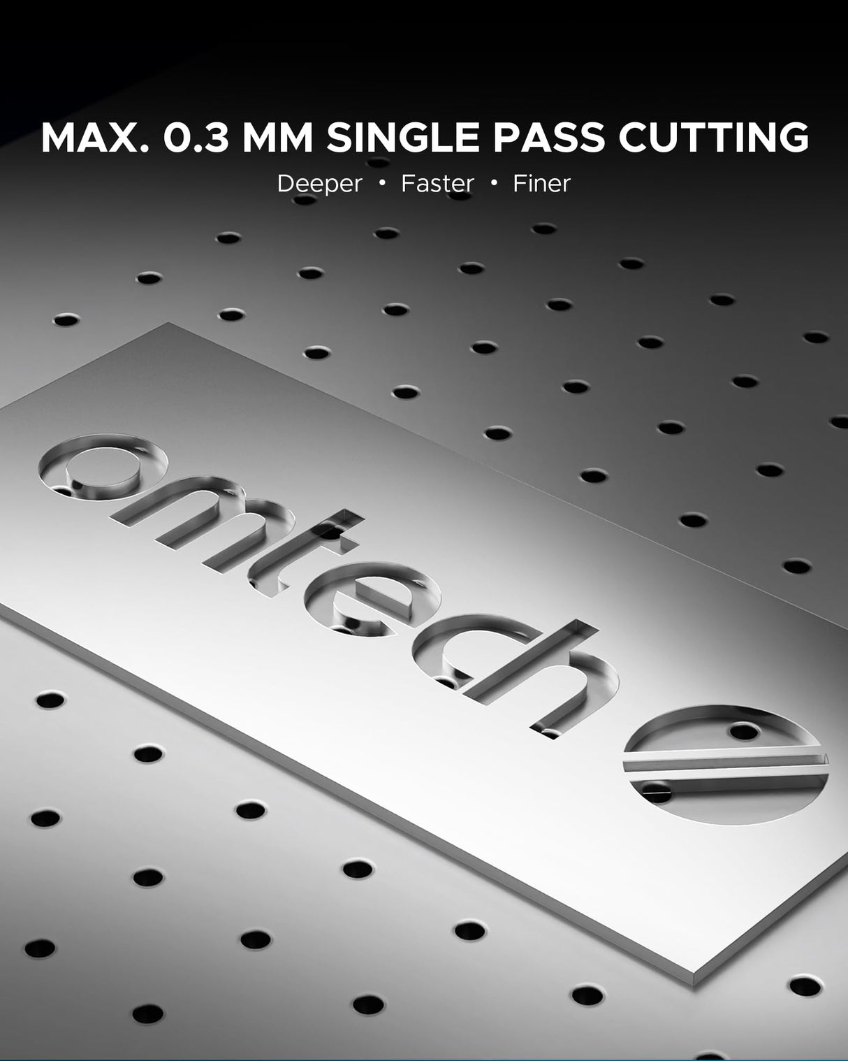 OMTech 20W Fiber Laser Engraver, LightBurn Compatible Laser Marking Machine with Red Dot Pointer for Metal Marking, 4.3"x4.3" Metal Etching Machine with 100,000 Hour Lifespan EZCad Included OMTech