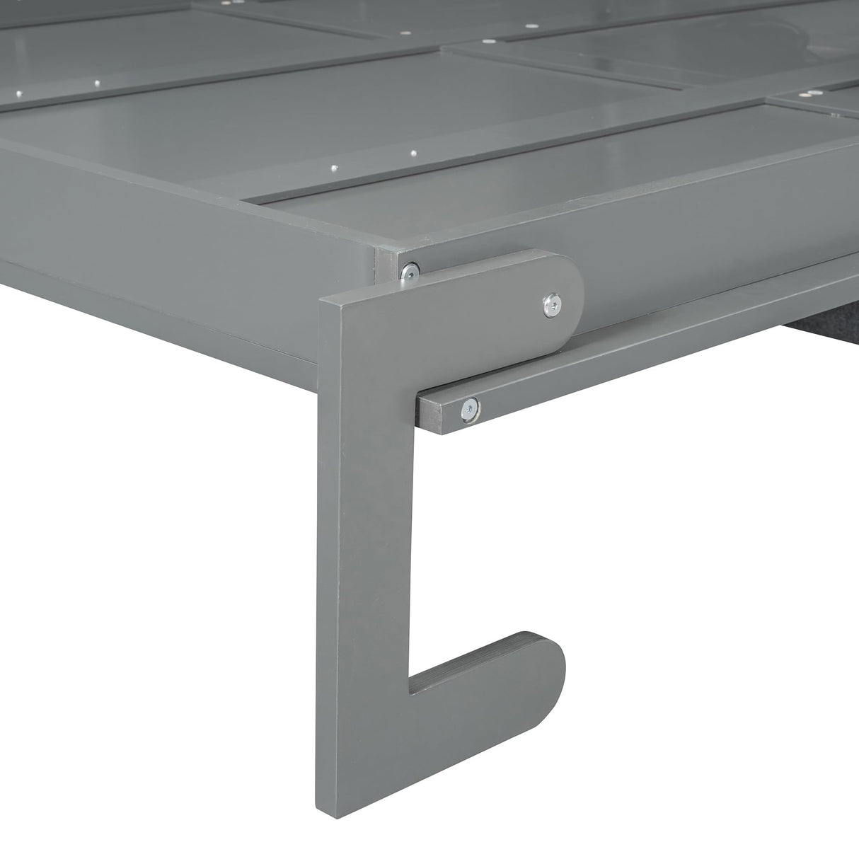 Merax Full Size Murphy Bed with Sofa, Murphy Bed Full with Couch, Adult Murphy Wall Bed, No Box Spring Needed, Gray Merax