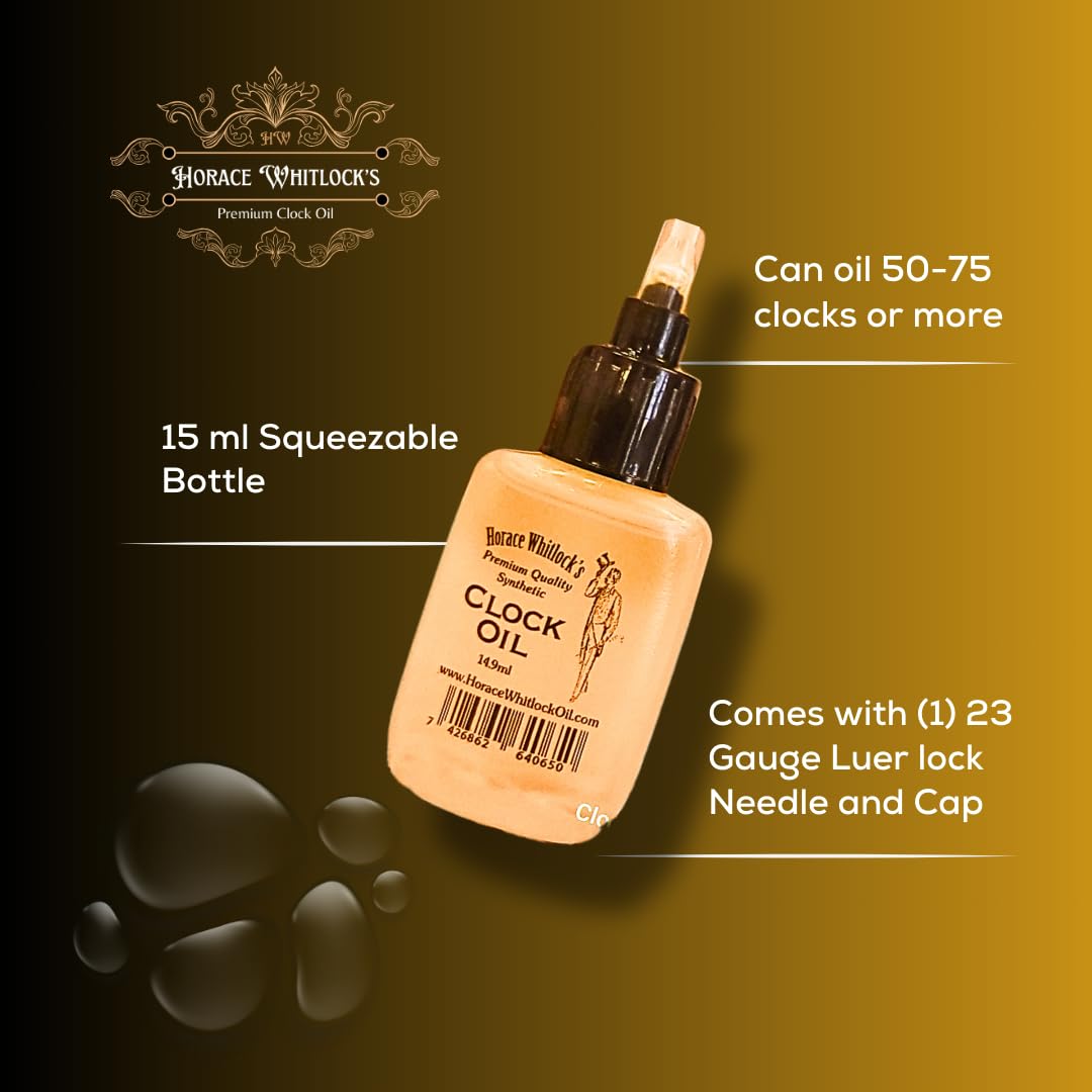 Horace Whitlock's Clock Oil 100%Synthetic Clock Oil Horace Whitlock