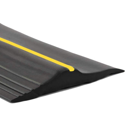 10Ft/3M Universal Garage Door Rubber Threshold Strip, Weatherproof Seal Strip DIY Weather Stripping Replacement, Not Include Adhesive/Sealant (Black)