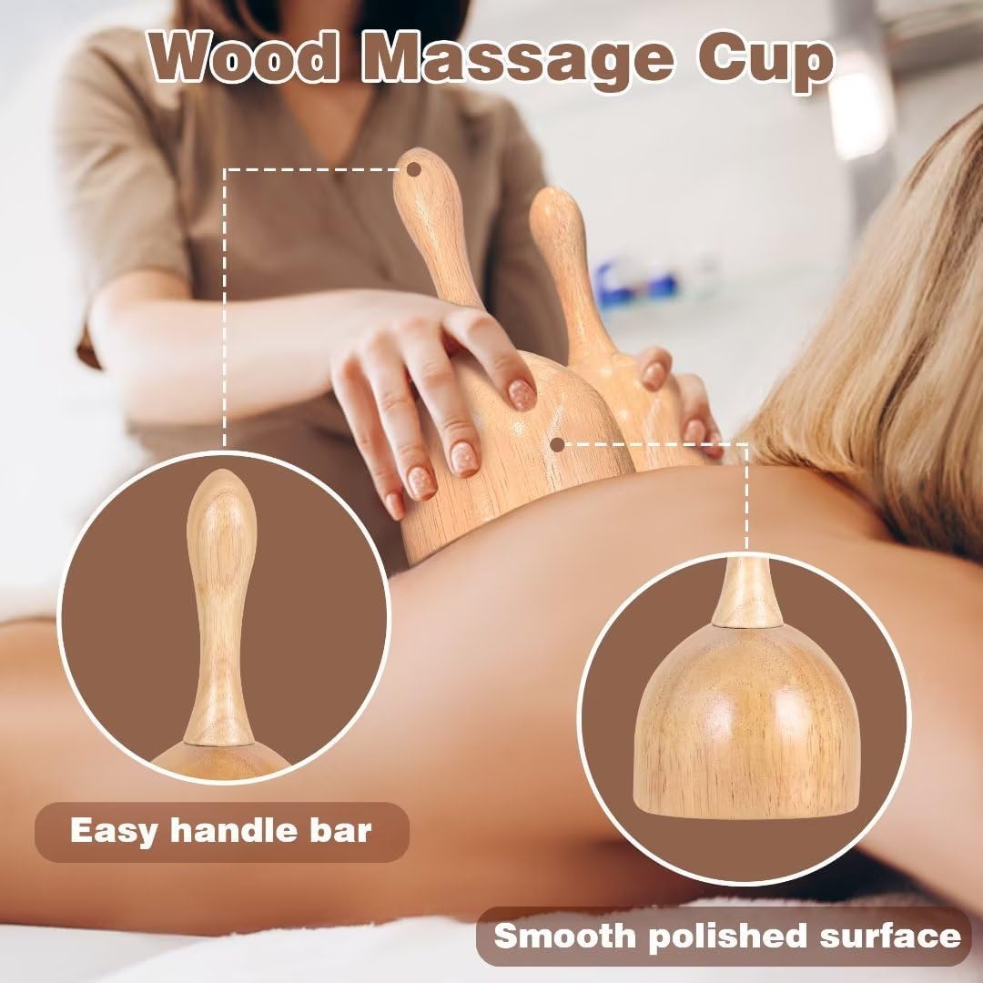 JUANWAN 12-in-1 Wood Therapy Massage Tools Wooden Massager Body Sculpting Tools Maderoterapia Kit Wood Therapy Tools for Muscle Pain Relief Body Shaping Anti-Cellulite JUANWAN