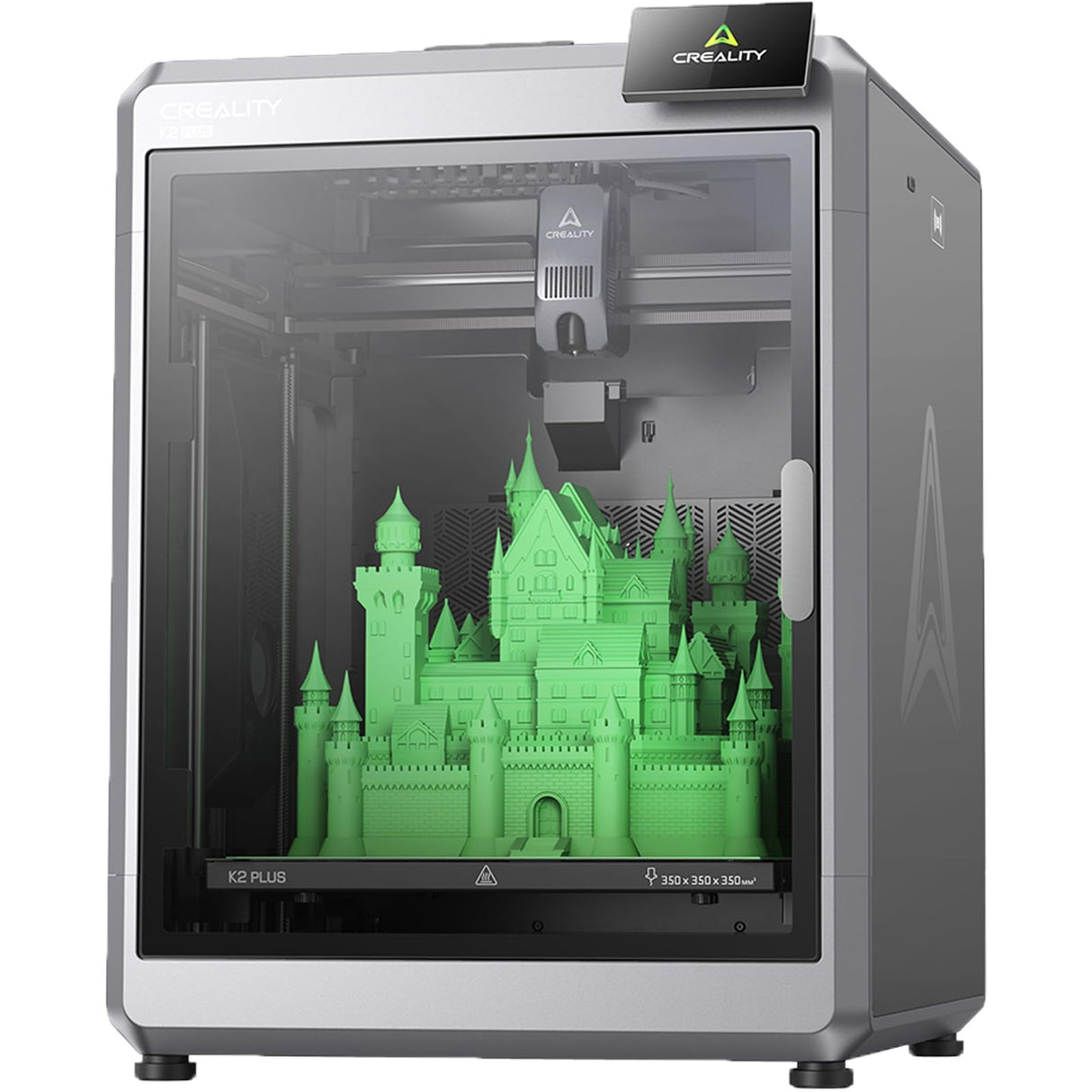 Creality K2 Plus 3D Printer, Support Multi Color Printing Needs CFS, Max 600mm/s Fast Printing, Dual AI Cameras, Full-auto Leveling, Ready-to-Use FDM 3D Printers, Large Build Volume 350x350x350mm Creality