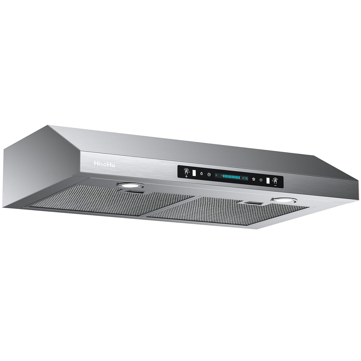 30 Inch Under Cabinet Range Hood with 900-CFM, 4 Speed Gesture Sensing&Touch Control Panel, Stainless Steel Kitchen Vent HisoHu