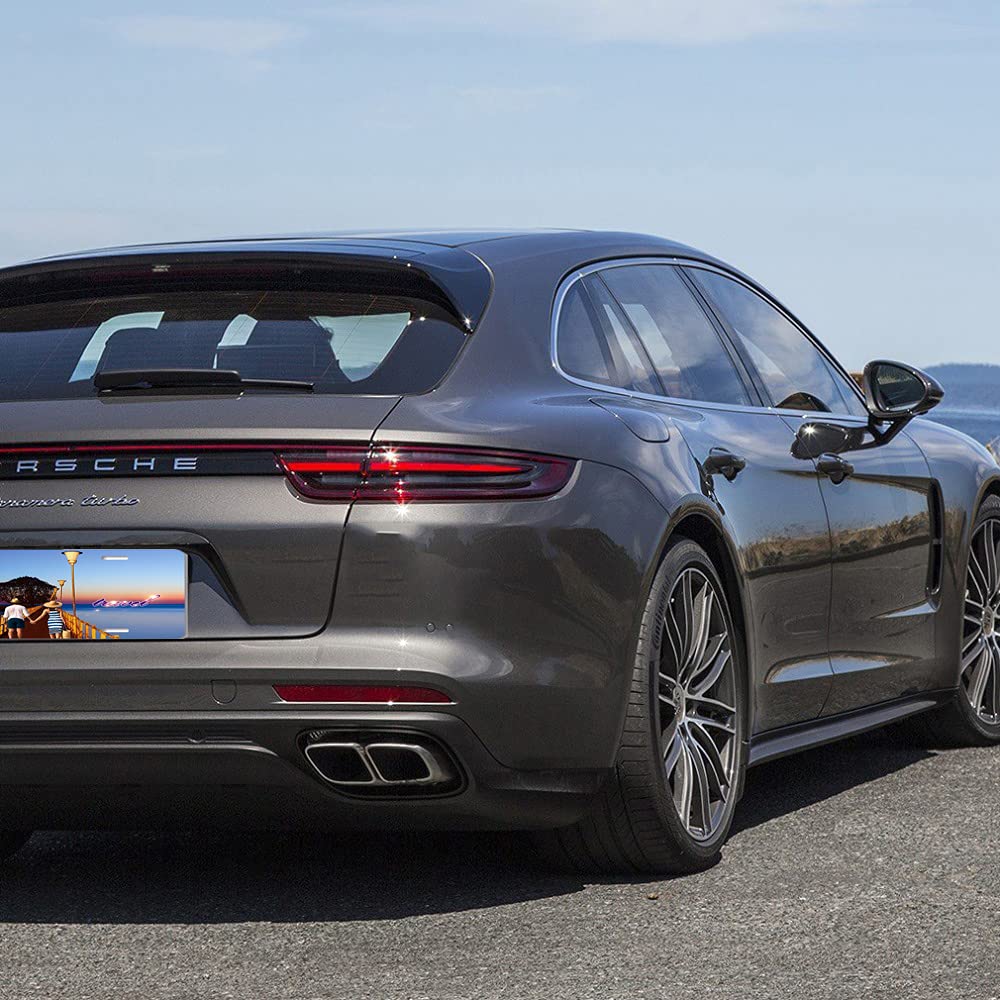 2pcs Sublimation License Plate Blanks, Heat Thermal Transfer Sheet DIY Picture Sublimation Blank, Metal Aluminium Automotive License Plate for Custom Design. (White) WedFeir