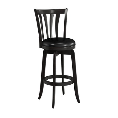 Hillsdale Savana Wood Bar Height Kitchen Stool, 29.5" High, Black