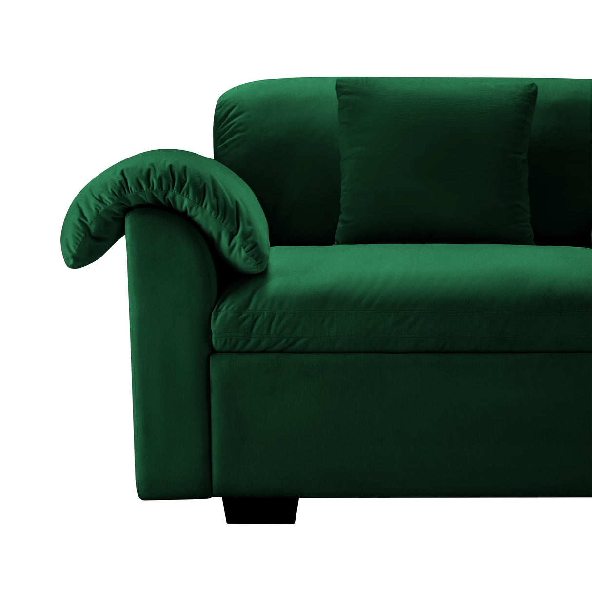 83.9-Inch Oversized 2 Seaters Cloud Couch Velvet Upholstered Deep Seat Loveseat Sofa Couch for Home Apartment Living Room Bedroom, Modern Love Seat Sofa with Fluffy Pillow Armrests and Storage Space ERYE