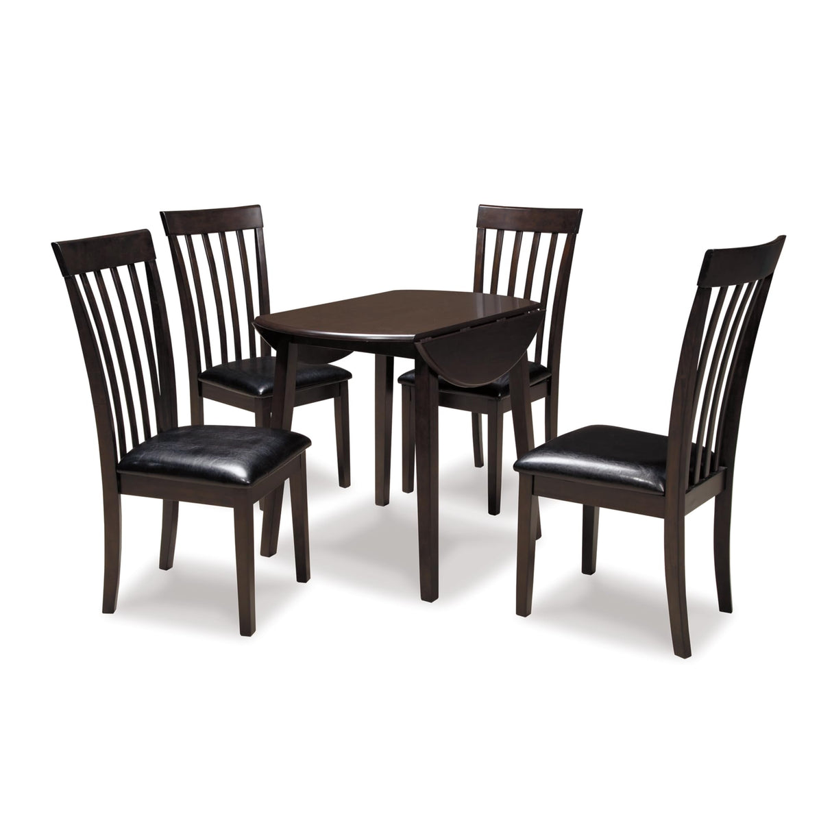 Signature Design by Ashley Hammis Rake Back Dining Room Chair, Set of 2, Dark Brown Signature Design by Ashley