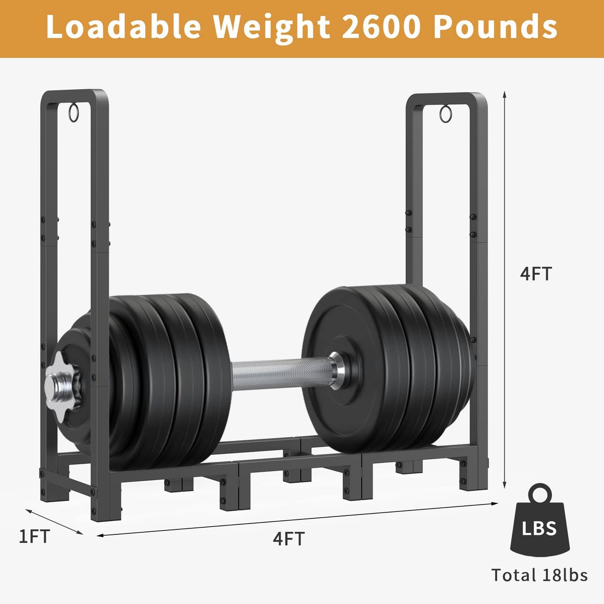 Mr IRONSTONE 4ft Firewood Rack Outdoor Indoor, Upgraded Heavy Duty Adjustable Fire Wood Rack Holds Up to 2600lbs, Fireplace Log Holder Wood Storage Mr IRONSTONE