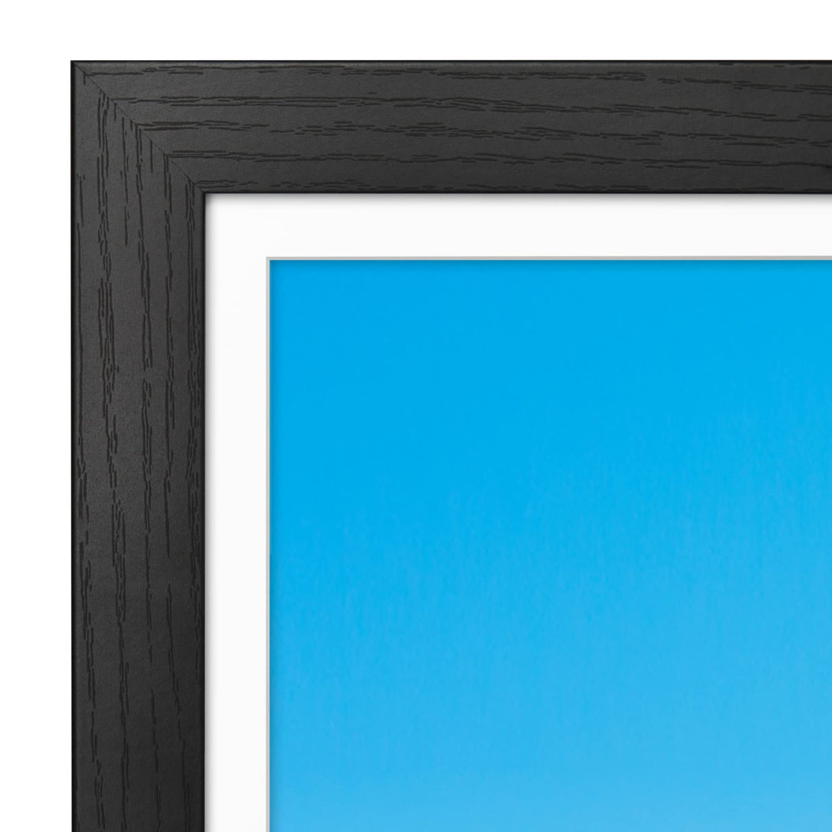 Americanflat 12x18 Poster Frame with Shatter-Resistant Glass - Use as 11x17 Frame with Mat or 12x18 Frame Without Mat - Hudson Collection - Wide Photo Frame for Wall display - Black Americanflat