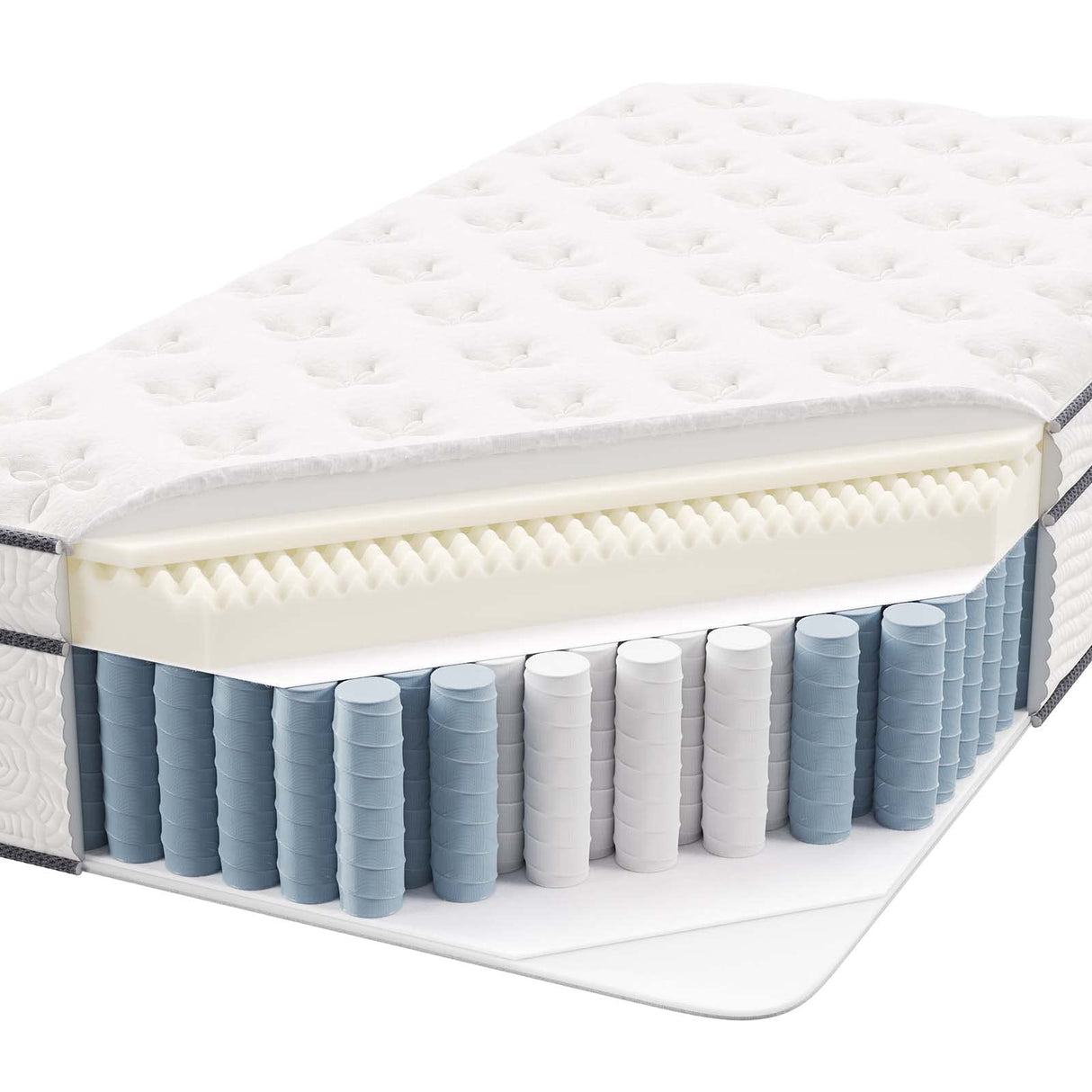 Modway Jenna 14” Innerspring Pillow Top Twin Mattress With Individually Encased Coils Modway