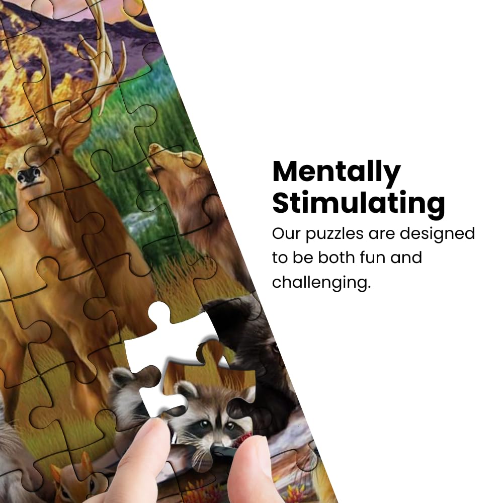 MasterPieces – 100 Piece Jigsaw Puzzle for Kid 6+ Years, Wildlife of The National Parks, Educational and Fun Game, Gift Idea for Children, 19" x 14" Masterpieces