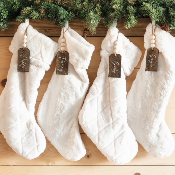 Beaded Wooden Name Tag - Personalized Christmas Stocking Tags APK company