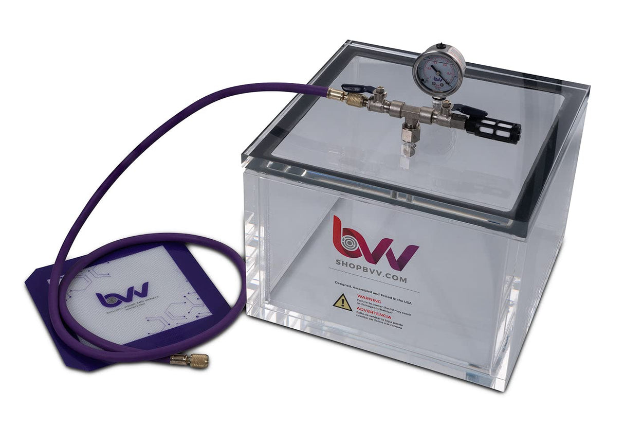BVV 3.3 Gallon Square 3/4" Acrylic Wall Vacuum Chamber BEST VALUE VACS