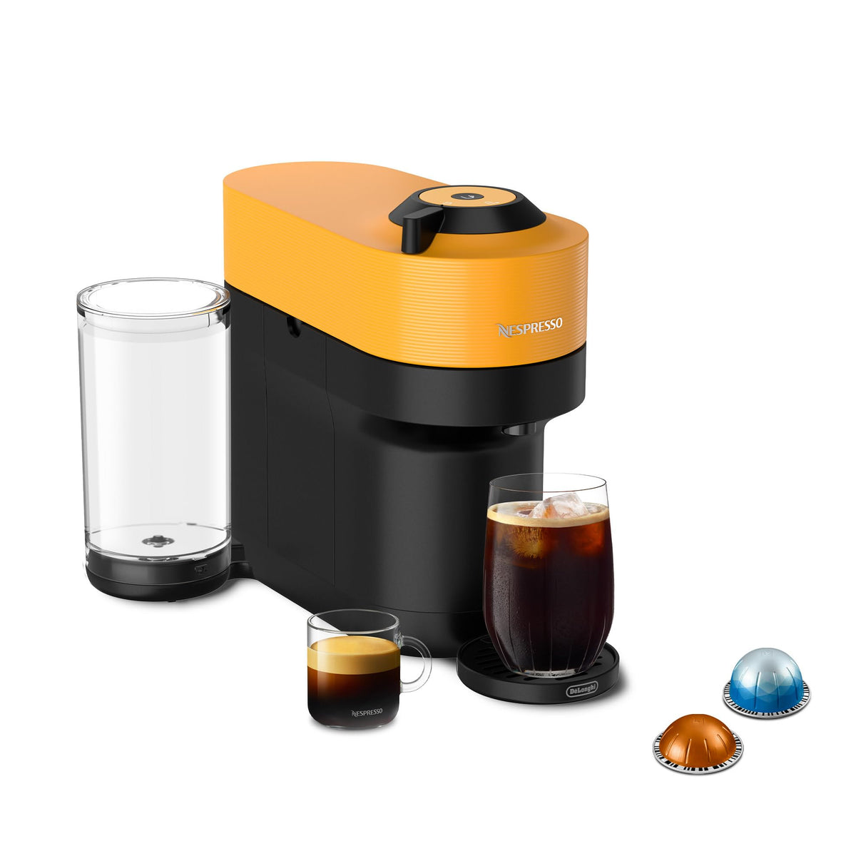 Nespresso Vertuo Pop+ Coffee and Espresso Machine by De'Longhi, Mango Yellow Nespresso