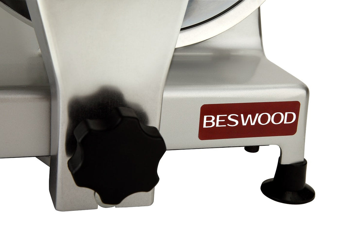 BESWOOD 10" Premium Chromium-plated Steel Blade Electric Deli Meat Cheese Food Slicer Commercial and for Home use 240W BESWOOD250 BESWOOD
