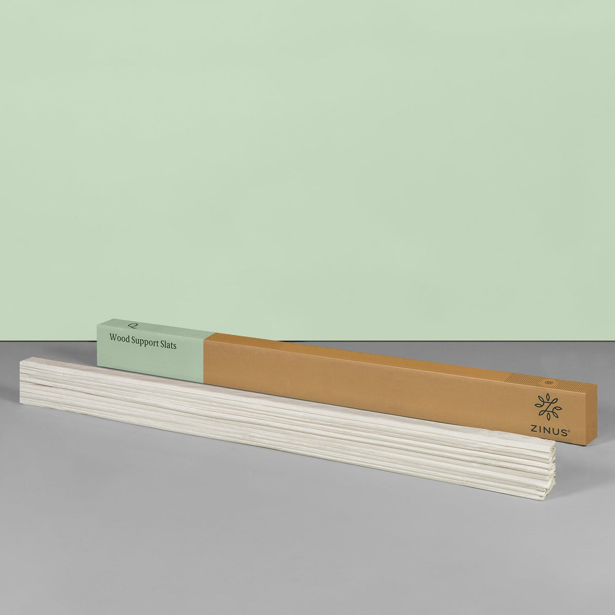 ZINUS Compack Fabric Covered Wood Slats, Bunkie Board, Box Spring Replacement, Natural, King Zinus