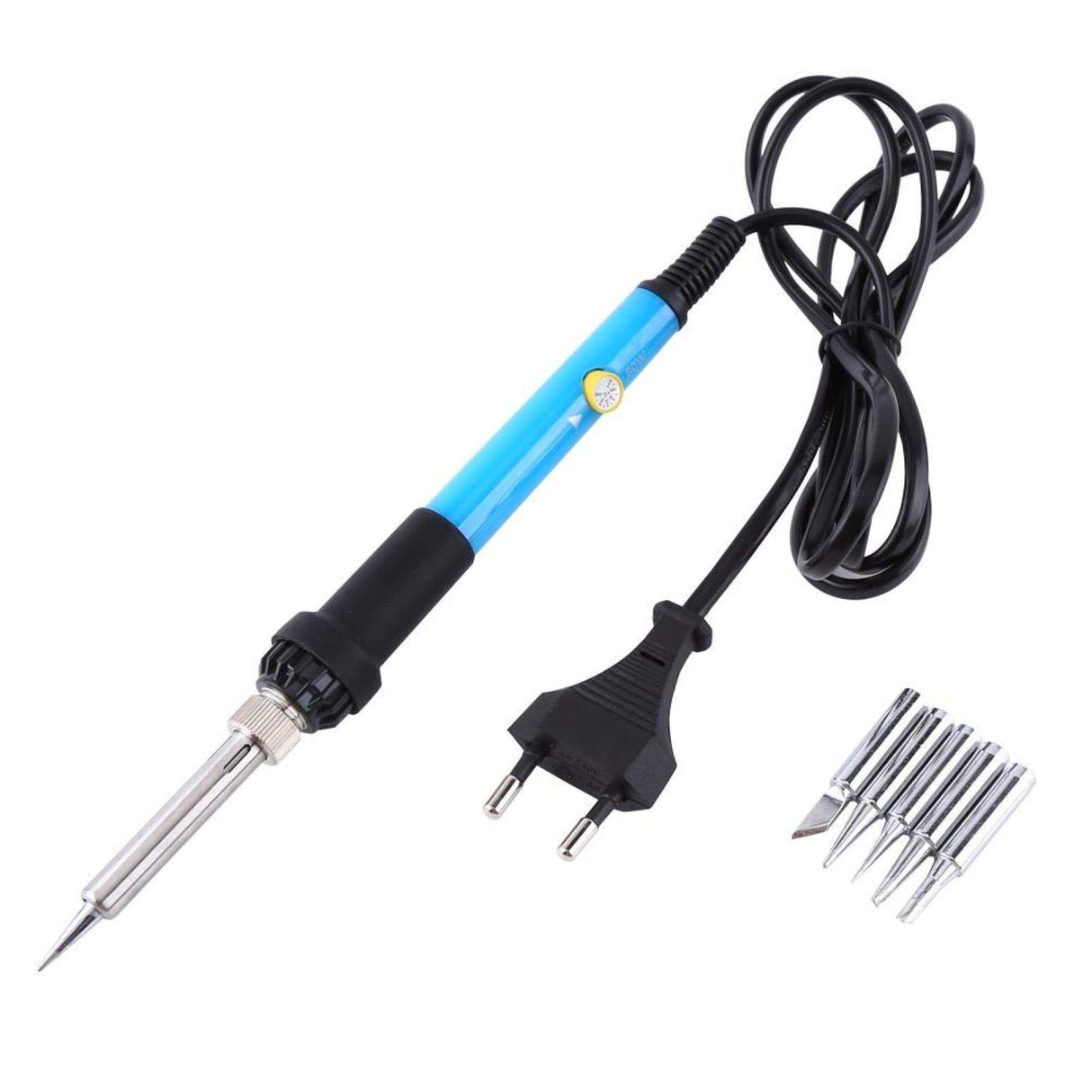 Soldering Iron Kit 220V 60W Adjustable Temperature Soldering Iron with 5 Tips EVTSCAN