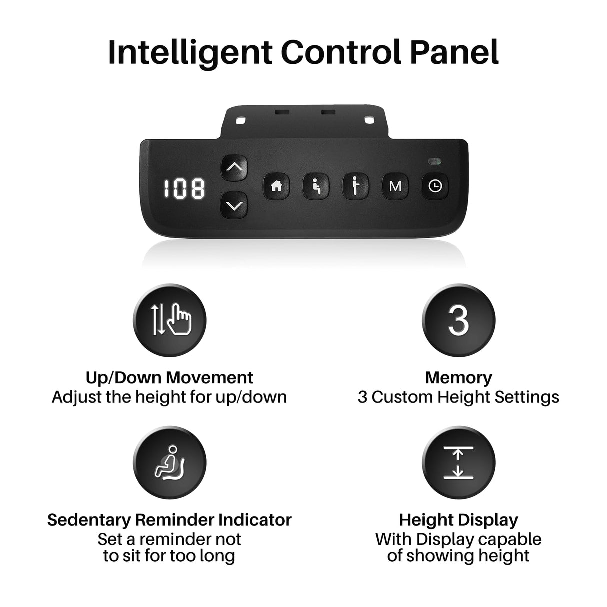 Redlife Electric Standing Desk Frame,Dual Motor Adjustable Height Desk Legs Up to 47.2", Office Desk Base for Rising Desk, Work Desk for Home Office, (Black Frame Only)… Redlifeᅟᅠ