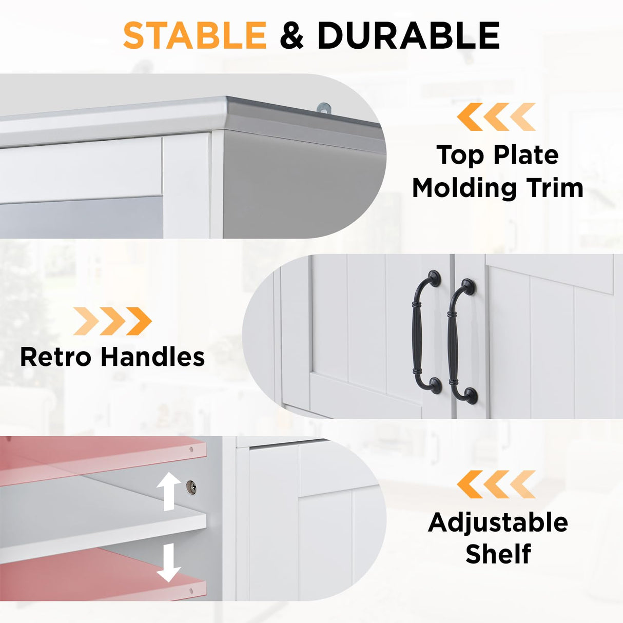 LUXOAK 98" Wide Wall Unit TV Stand with Storage for TVs up to 80", Large Modern TV Console Table with LED Lights, Entertainment Center with Bookshelves for Living Room, White LUXOAK