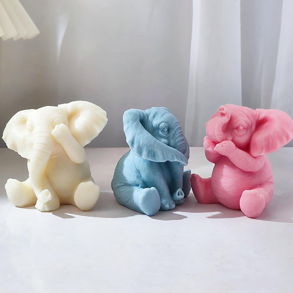 Elephant Molds Elephant CandleResin Mold - Resin Casting Silicone Molds for Home Decor & Candle Making Wave Spiral Mold ESEENS