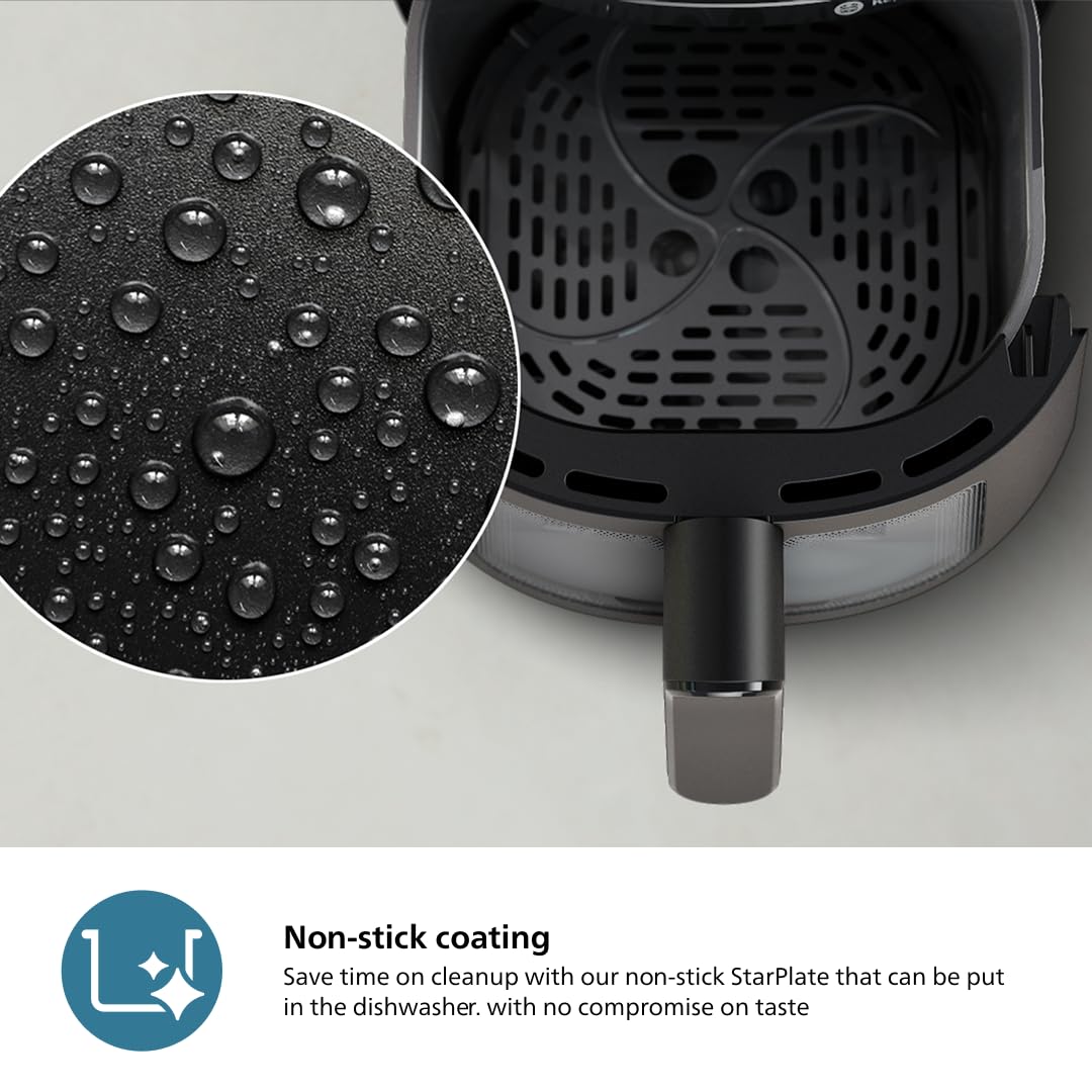 Philips Air Fryer 2000 Series 13-in-1 functions, 6.6 Quarts, Compact Design with Cooking Window, Black, (NA230/00) Philips Kitchen Appliances