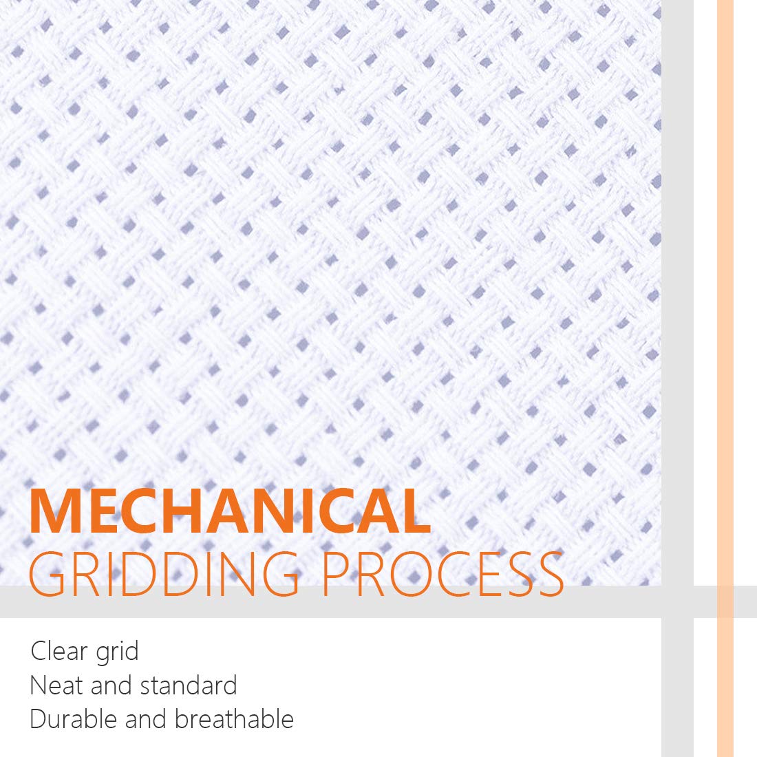 Papillon Classic Reserve Aida Cross Stitch Fabric, 14 Count White Cotton Cloth for Embroidery (59 x 39 Inch) Papillon