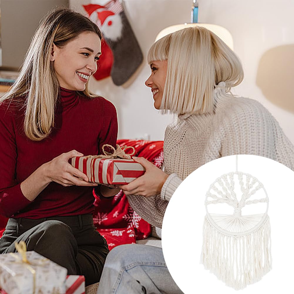 FREEBLOSS DIY Macrame Tree of Life Wall Hanging Kit Macrame Tapestry Wall Hanging Tree of Life Dreamcatcher Wall Hanging Decor for Living Room Macrame Kit for Beginner with Instruction FREEBLOSS