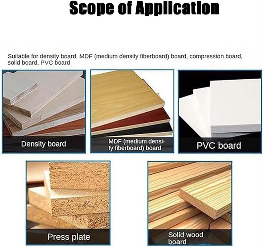 Portable Hinge Boring Machine, Woodworking Cabinet Door Hinge Drilling Hole Puncher Equipment, Drill Model: 48-6mm, Depth 0-40mm, 2880rmp/min(220v) HEQIM