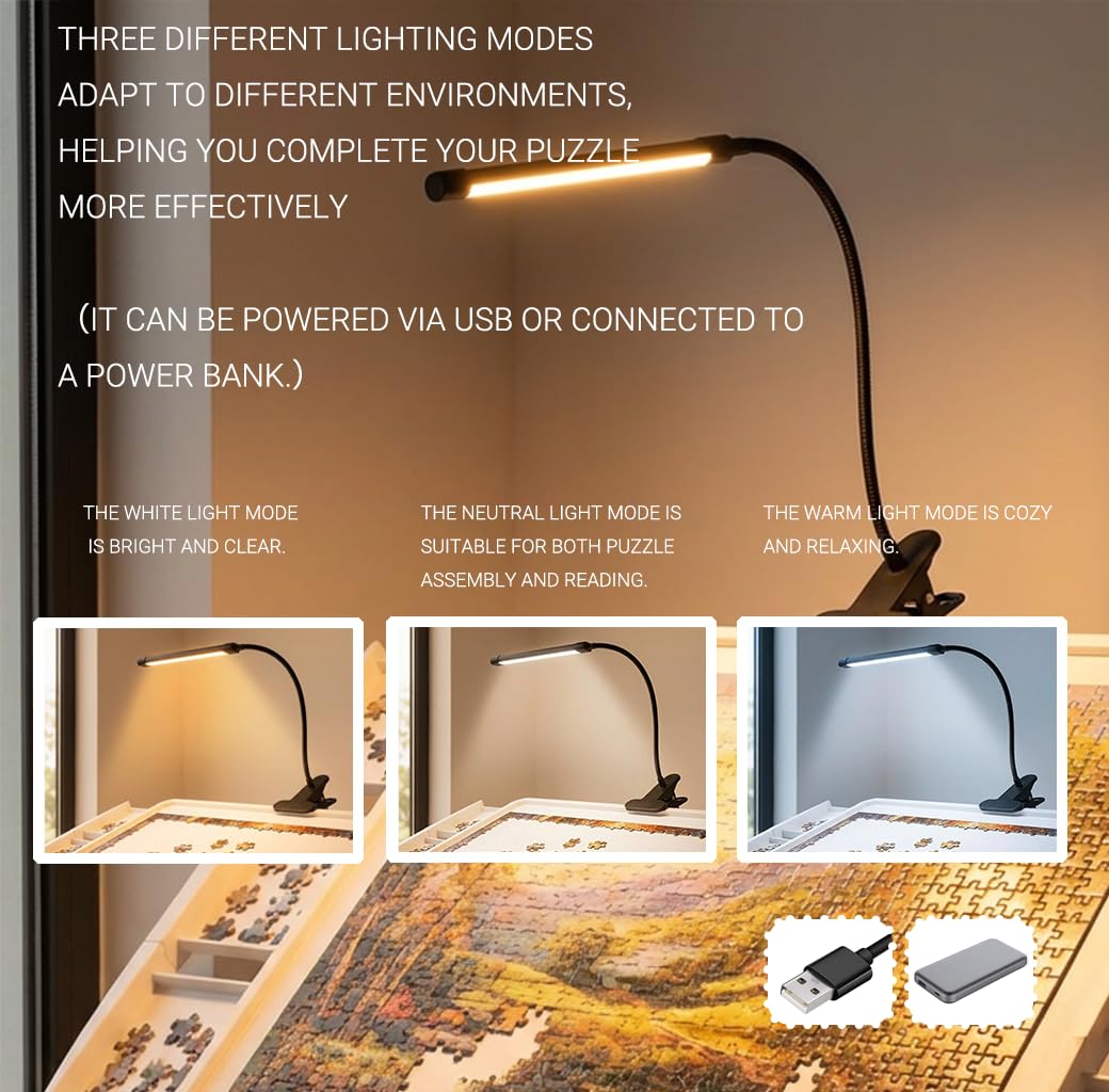 1500 Piece Jigsaw Puzzle Table with 6 Drawers and Cover 35"x26"Adjustable Puzzle Tables for Adults with Wheels 5-Tilting-Angle Portable Plastic Jigsaw Puzzle Board for mom OIRBOEUS