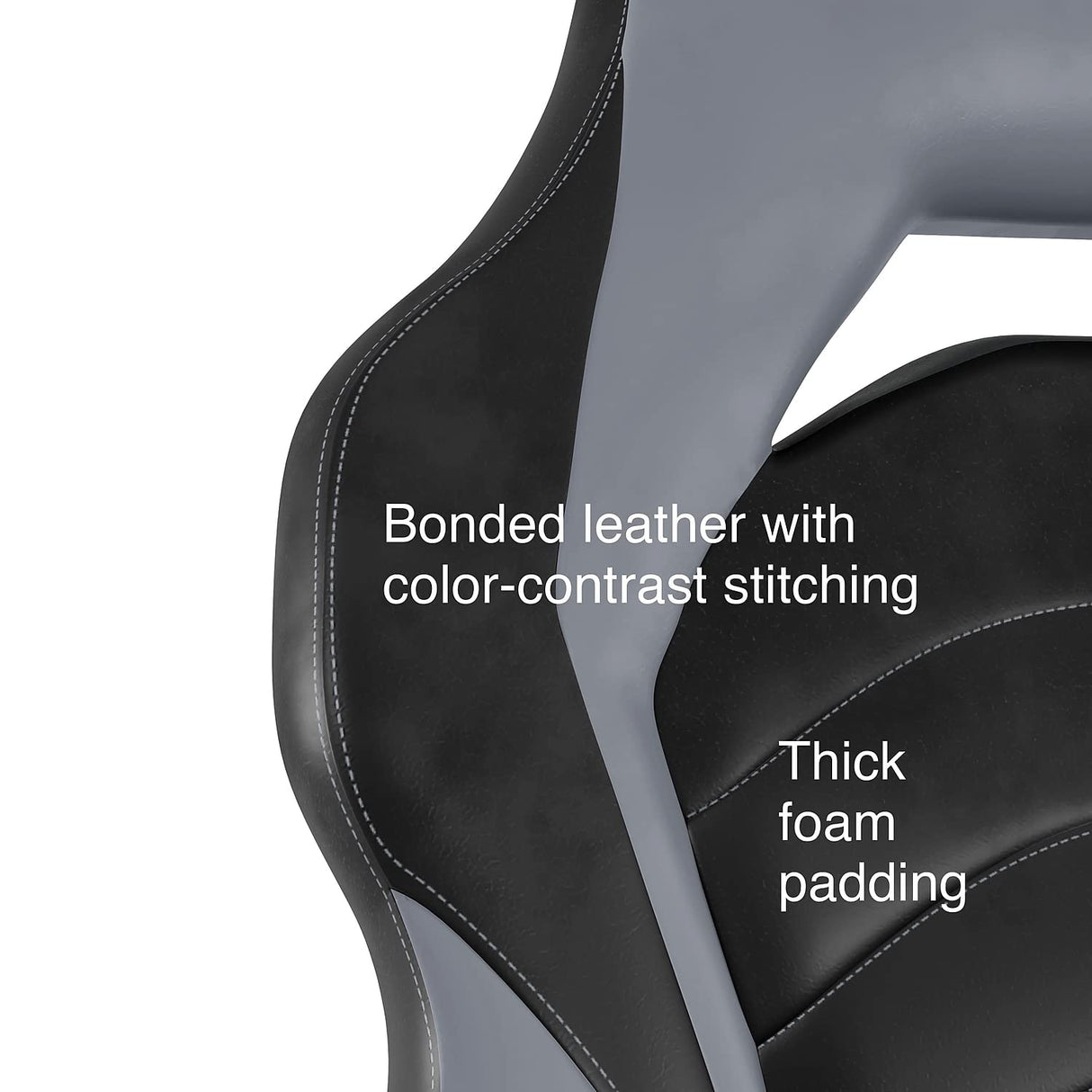 STAPLES Emerge Vortex Bonded Leather Ergonomic Gaming Chair with Lumbar Support, High Back and Adjustable Tilt Lock STAPLES