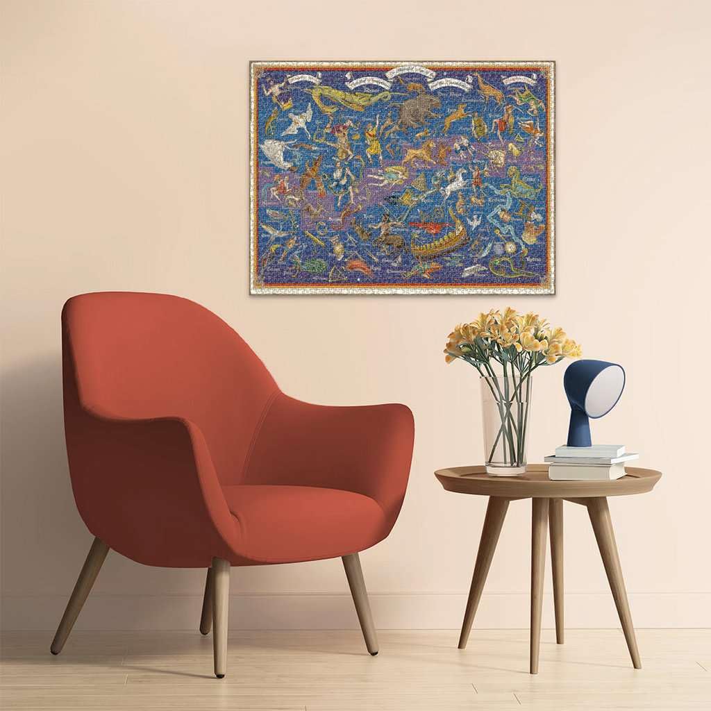 Ravensburger Constellations Jigsaw Puzzle - 2000 Piece Stellar Zodiac Map Puzzle | Unique Softclick Technology | Bright, Glare-Free Pieces | Thoughtful Gift for Puzzle Lovers Ravensburger