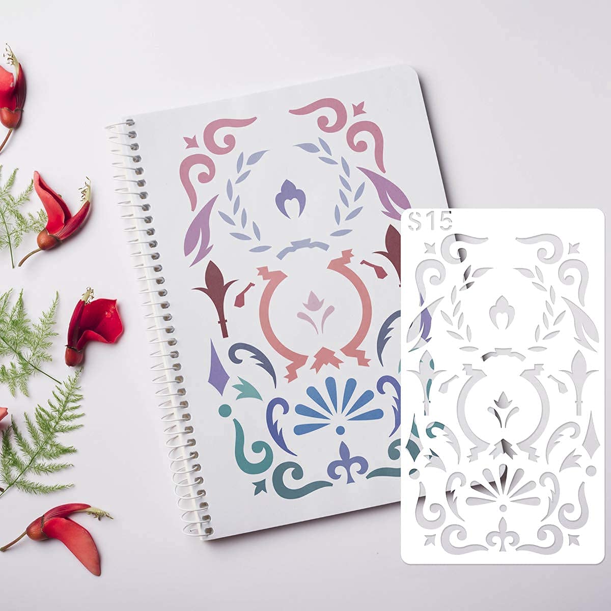 Stencil Drawing Kit for Kids, 25 Pcs Plastic Drawing Stencils with 400+ Shapes, Great Birthday Gift for Boy Girl Acoavo