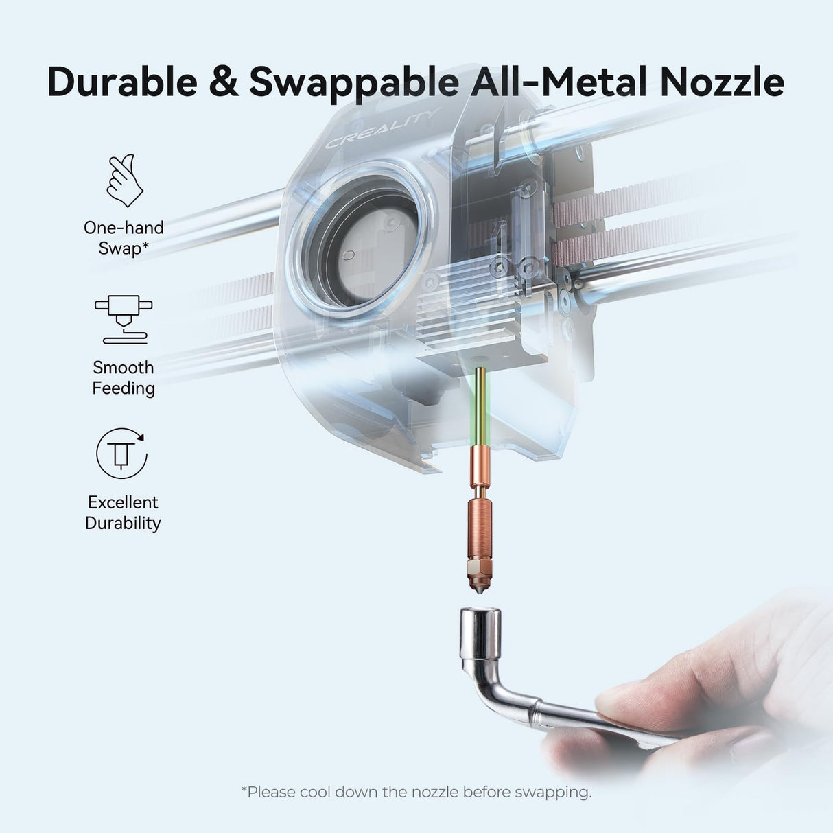 Creality 3D Printer, K1 SE Fully Assembled Auto Leveling 3D Printers for Kids and Beginners, 600mm/s Max High-Speed Printing, Core XY All Metal Structure, Larger Print Size 250x220x220mm Creality