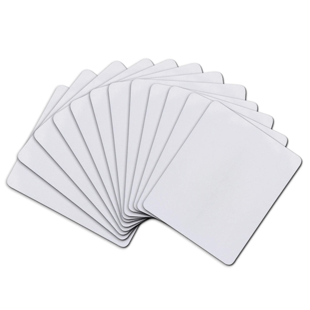 A-SUB Sublimation Mouse Pad Blank Rectangular Blanks 12 pcs for Sublimation Transfer Heat Press Printing Crafts 24x20x0.2cm White A-SUB