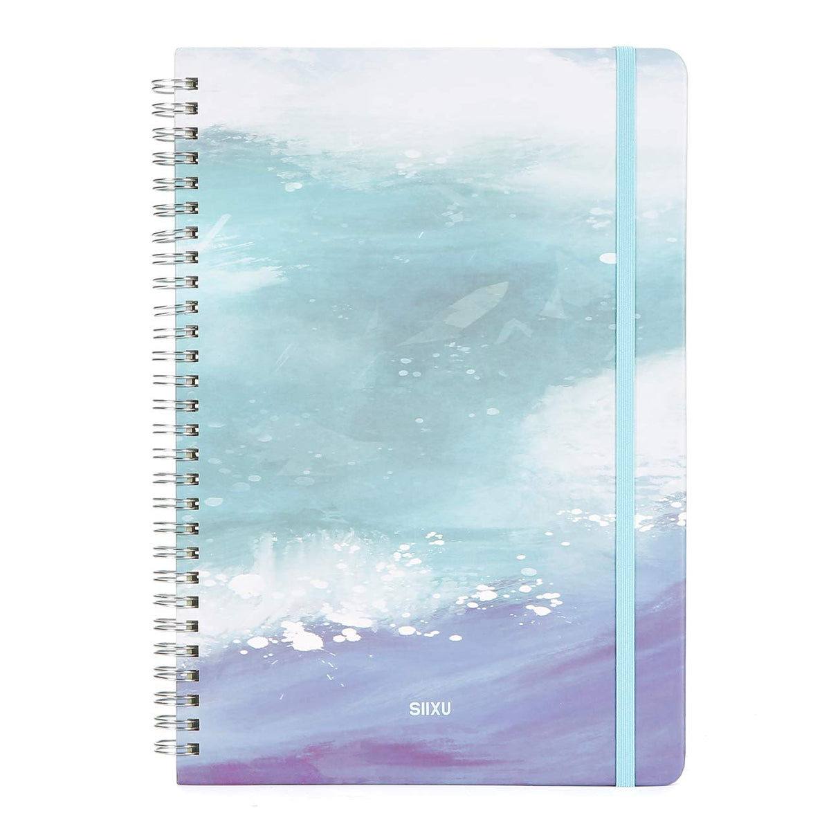 SIIXU Spiral Journals for Women, Hardcover Notebook, Colorful Blank, Large, 128 Pages, B5, 6.8”x9.8, Summer SIIXU