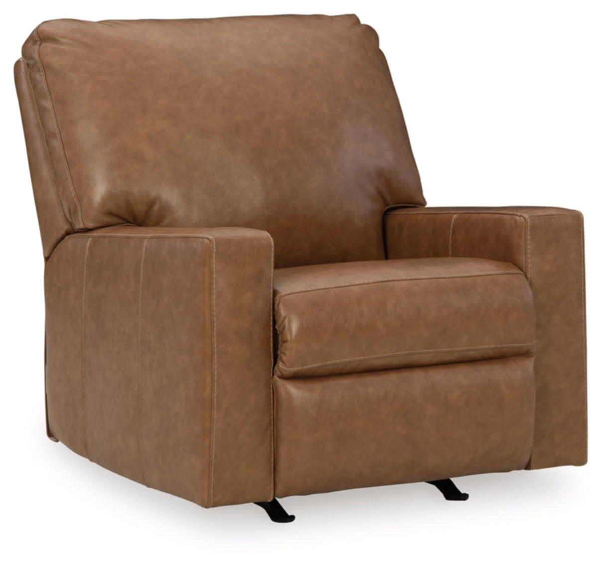 Signature Design by Ashley Bolsena Contemporary Leather Match Manual Rocker Recliner, Dark Brown Signature Design by Ashley