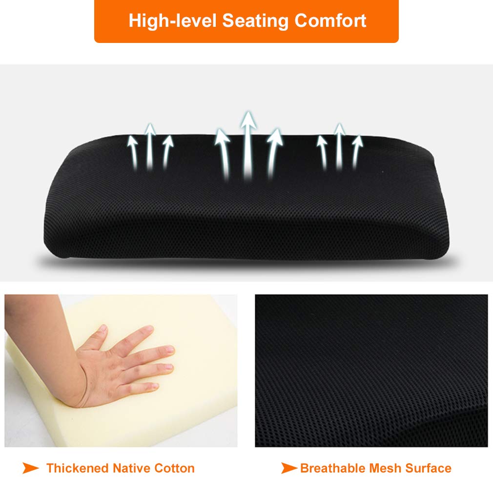 Home Office Chair Ergonomic Desk Chair Mesh Computer Chair with Lumbar Support Armrest Executive Rolling Swivel Adjustable Mid Back Task Chair for Women Adults, Black BestOffice