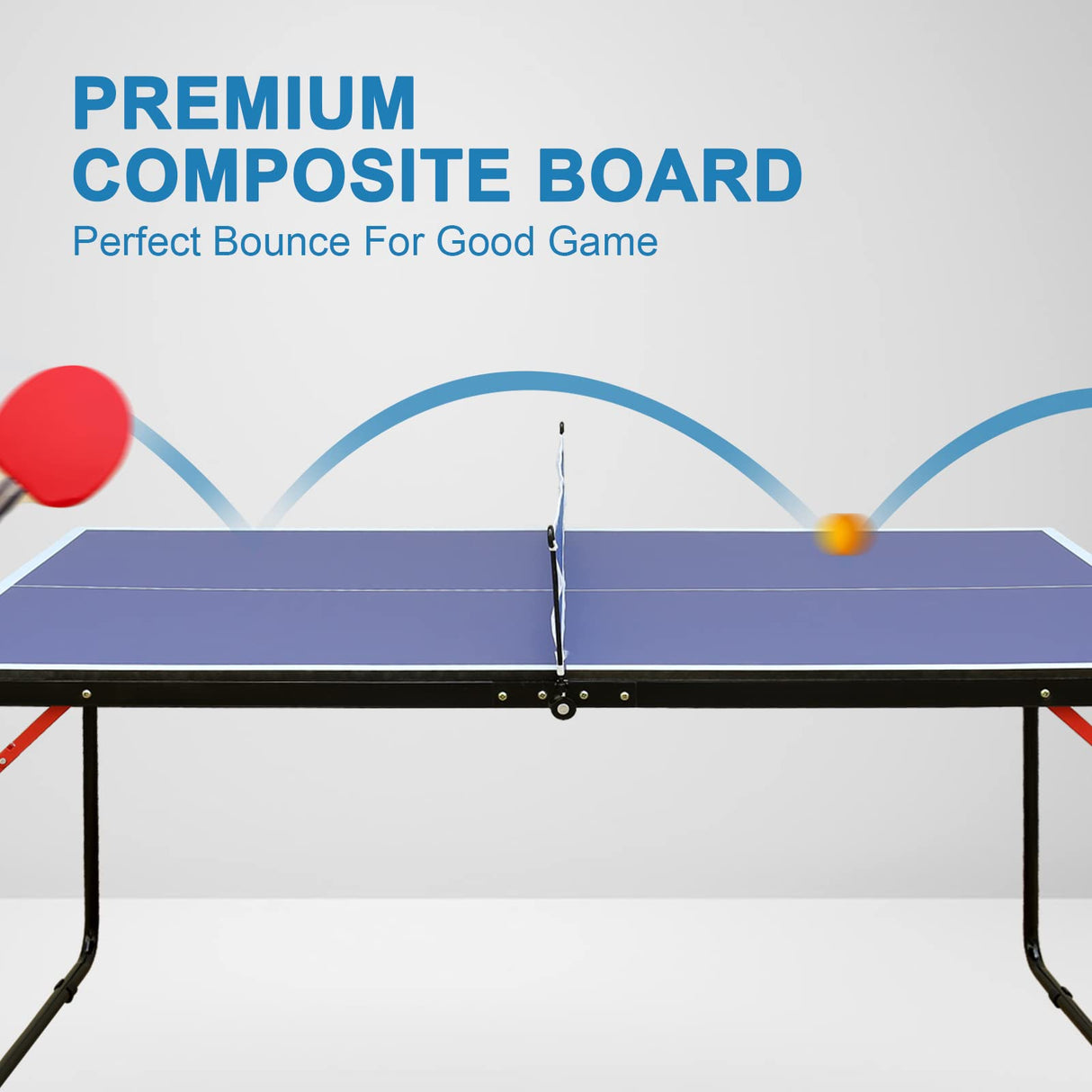 Small Mini Ping Pong Table, Portable Indoor Outdoor Folding Table Tennis Table with 2 Paddles, 3 Balls and Net Generic